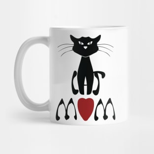 Art Nouveau Cat Mom Mug